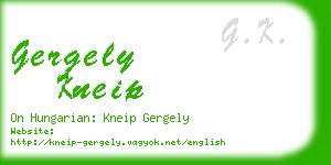 gergely kneip business card